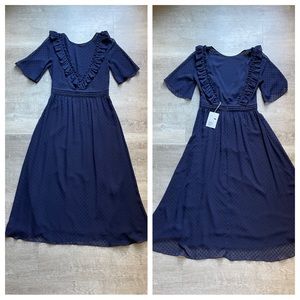 & Other Stories Back Open V Dress size 4